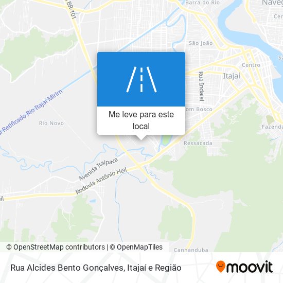 Rua Alcides Bento Gonçalves mapa
