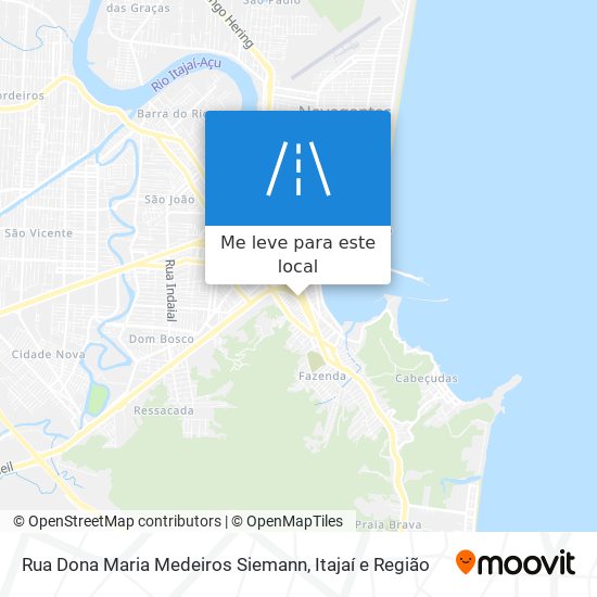 Rua Dona Maria Medeiros Siemann mapa