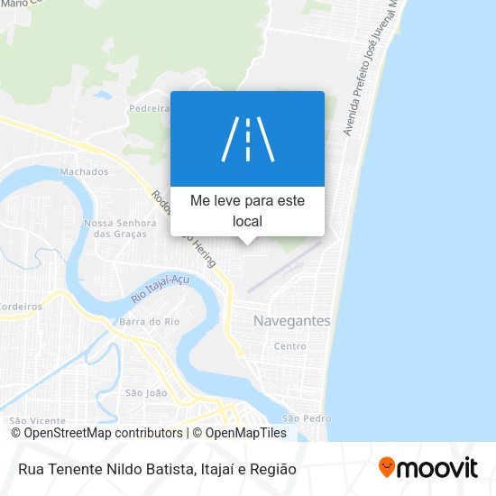 Rua Tenente Nildo Batista mapa
