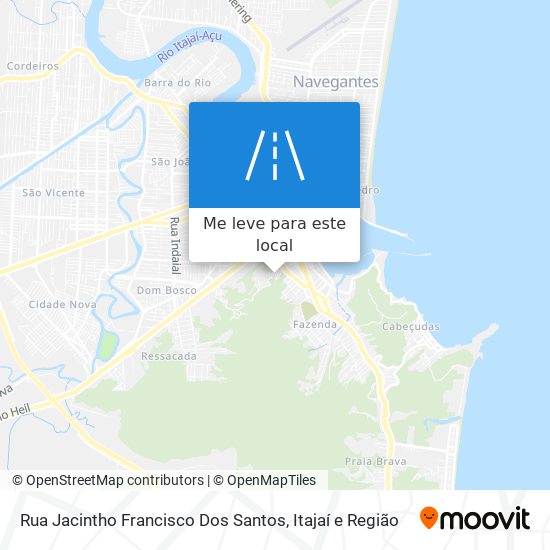 Rua Jacintho Francisco Dos Santos mapa