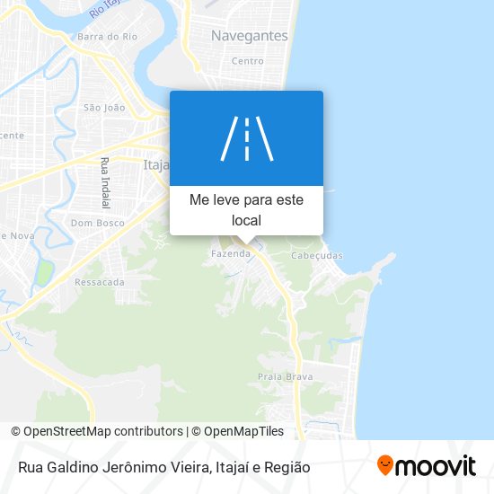 Rua Galdino Jerônimo Vieira mapa