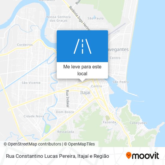 Rua Constantino Lucas Pereira mapa