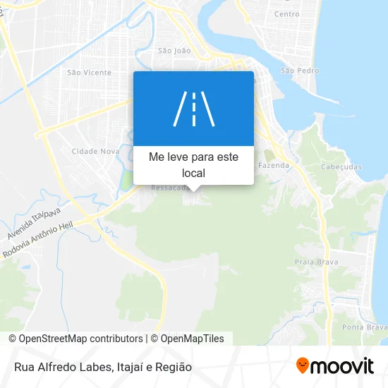 Rua Alfredo Labes mapa
