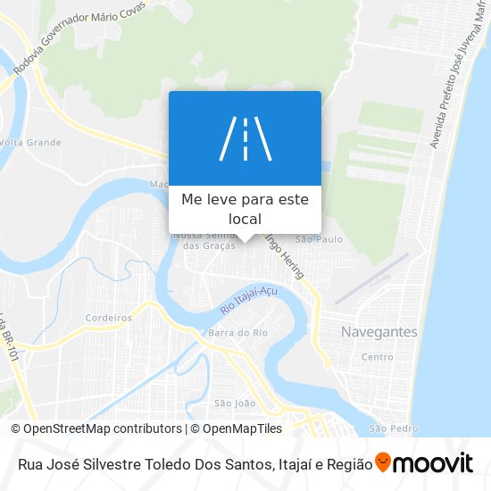 Rua José Silvestre Toledo Dos Santos mapa