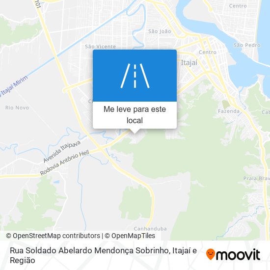 Rua Soldado Abelardo Mendonça Sobrinho mapa
