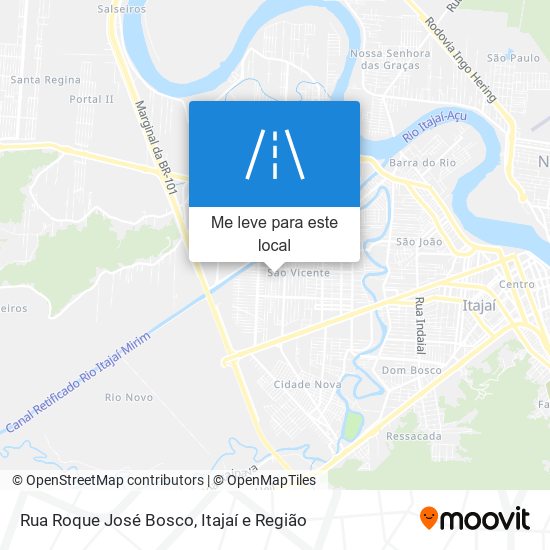 Rua Roque José Bosco mapa