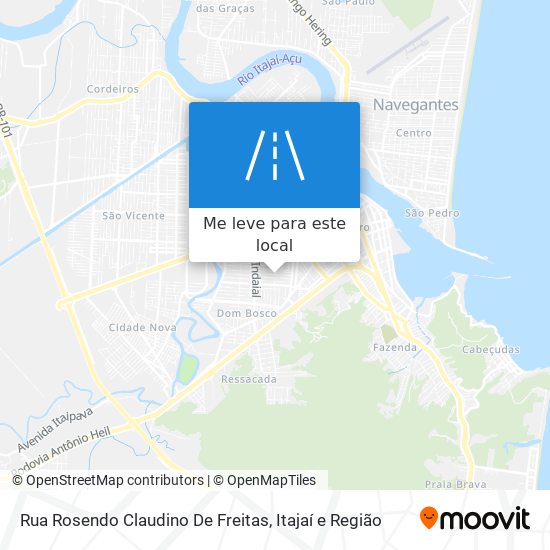 Rua Rosendo Claudino De Freitas mapa