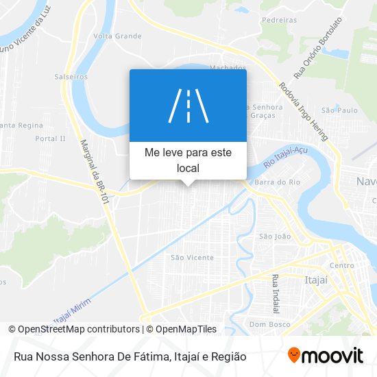 Rua Nossa Senhora De Fátima mapa