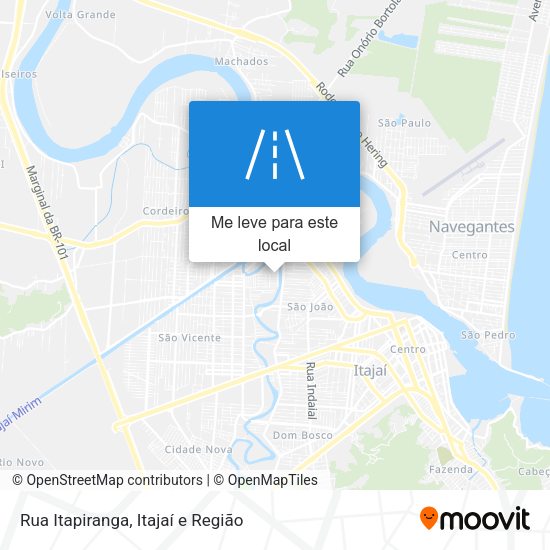 Rua Itapiranga mapa
