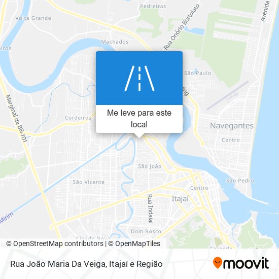 Rua João Maria Da Veiga mapa
