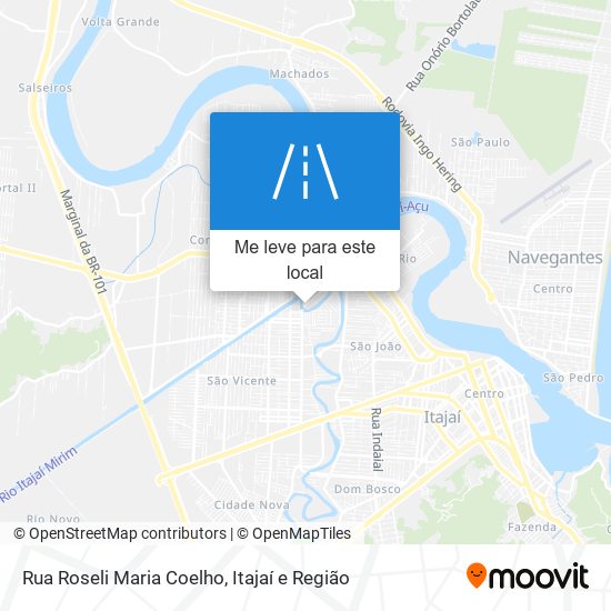 Rua Roseli Maria Coelho mapa