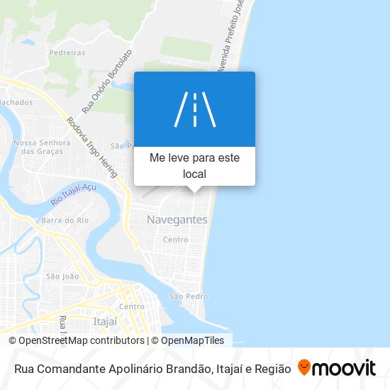 Rua Comandante Apolinário Brandão mapa