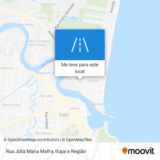 Rua Júlia Maria Mafra mapa