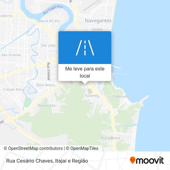 Rua Cesário Chaves mapa