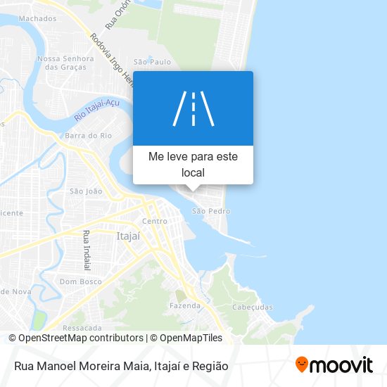 Rua Manoel Moreira Maia mapa