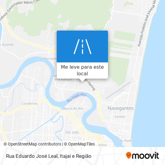 Rua Eduardo José Leal mapa