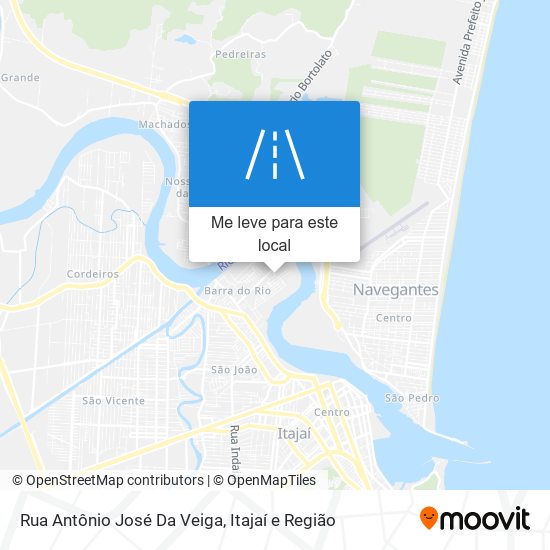 Rua Antônio José Da Veiga mapa