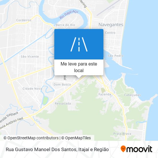 Rua Gustavo Manoel Dos Santos mapa