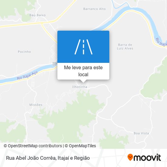 Rua Abel João Corrêa mapa