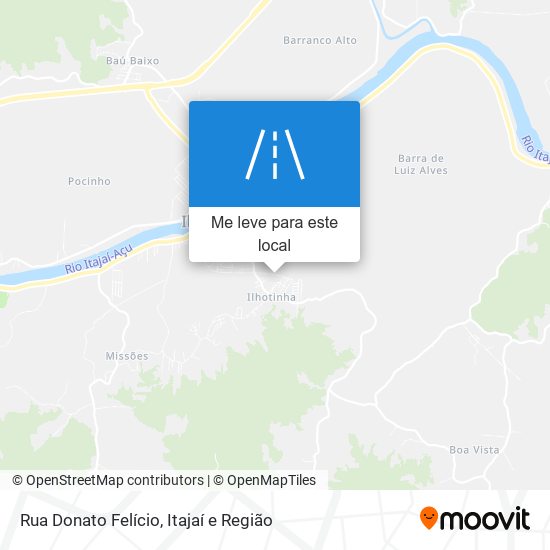 Rua Donato Felício mapa