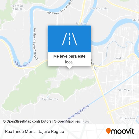 Rua Irineu Maria mapa