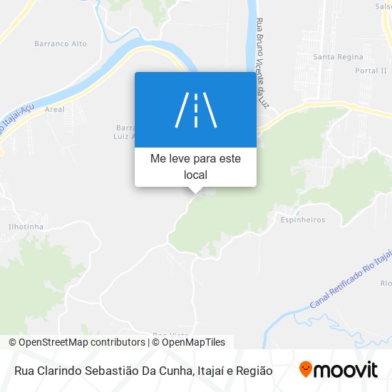 Rua Clarindo Sebastião Da Cunha mapa