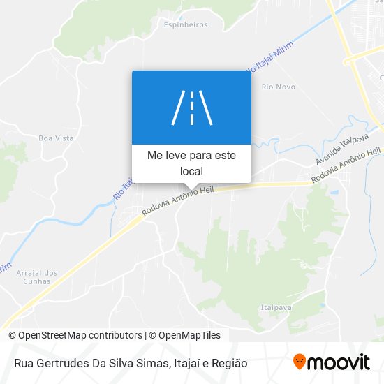 Rua Gertrudes Da Silva Simas mapa