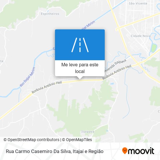 Rua Carmo Casemiro Da Silva mapa