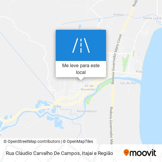 Rua Cláudio Carvalho De Campos mapa