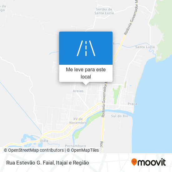 Rua Estevão G. Faial mapa