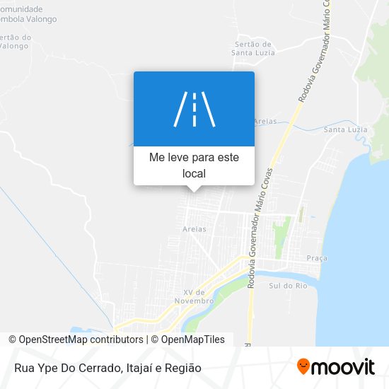 Rua Ype Do Cerrado mapa