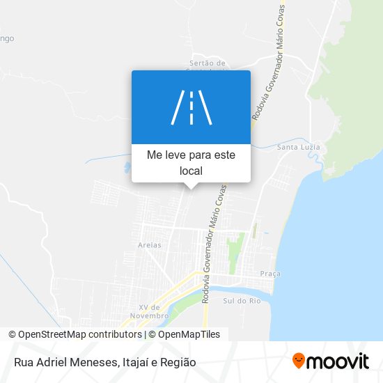Rua Adriel Meneses mapa