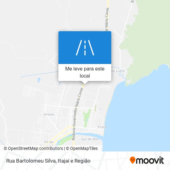 Rua Bartolomeu Silva mapa