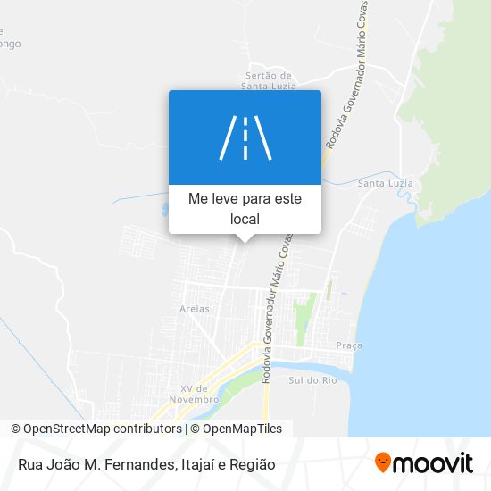 Rua João M. Fernandes mapa