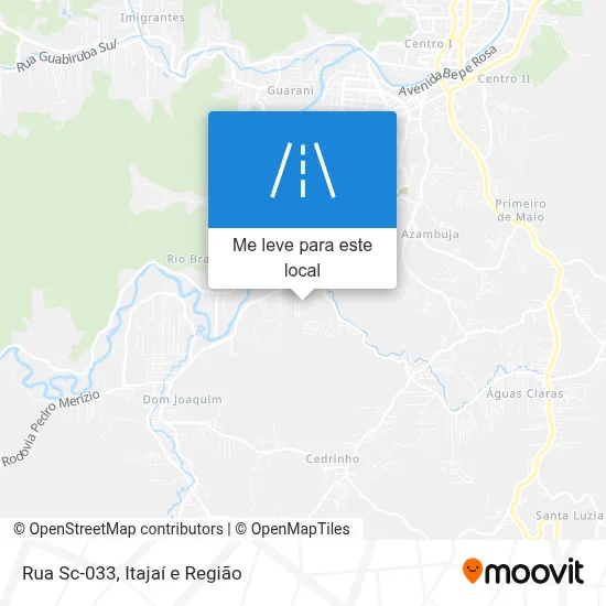 Rua Sc-033 mapa