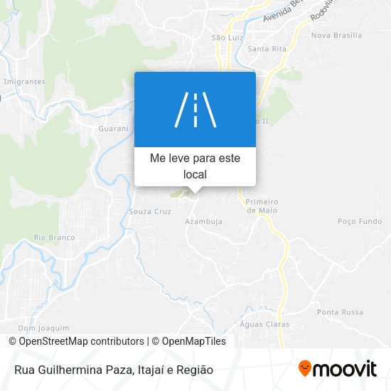 Rua Guilhermina Paza mapa