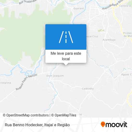 Rua Benno Hodecker mapa