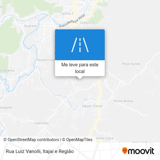 Rua Luiz Vanolli mapa