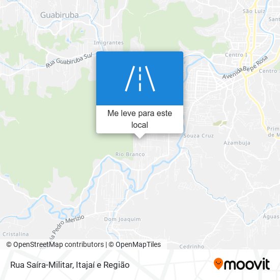 Rua Saíra-Militar mapa
