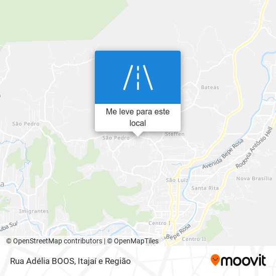 Rua Adélia BOOS mapa