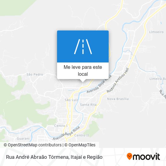Rua André Abraão Tórmena mapa