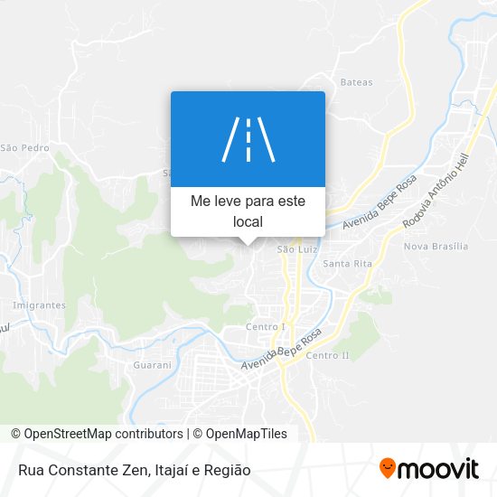 Rua Constante Zen mapa