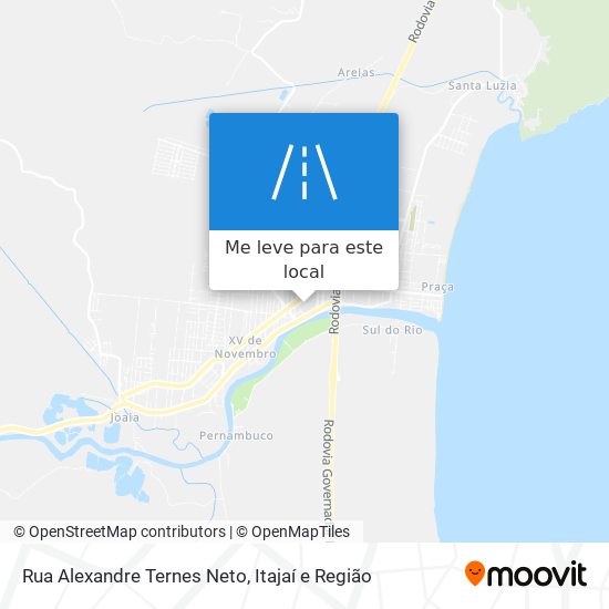 Rua Alexandre Ternes Neto mapa
