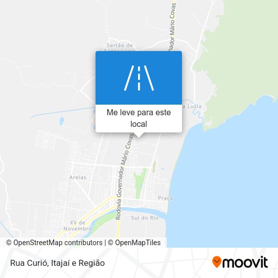 Rua Curió mapa