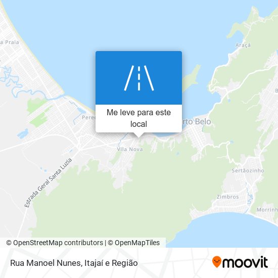 Rua Manoel Nunes mapa