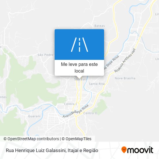 Rua Henrique Luiz Galassini mapa