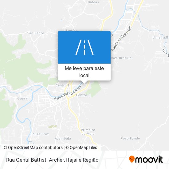 Rua Gentil Battisti Archer mapa