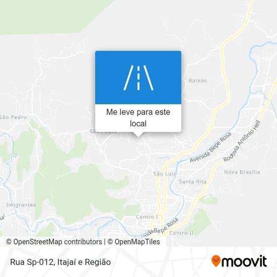 Rua Sp-012 mapa
