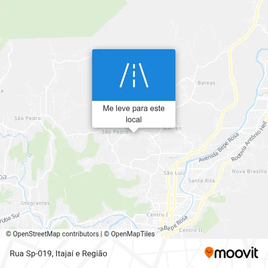 Rua Sp-019 mapa