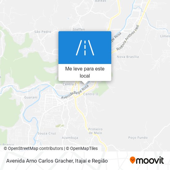 Avenida Arno Carlos Gracher mapa